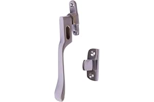 Merriway BH05928 Victorian Wedge Style Casement Fastener - Polished Chrome, Silver