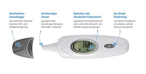 Reer 98020 SkinTemp 3in1 Infrarot-Fieber-Thermometer - 2