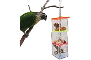 ZERODIS Bird Foraging Assembly Block Kit, Parrot Foraging Ball Pet Food Feeder Birds Swing Toys Feeding Food Bowl Pet Supplies Accessory