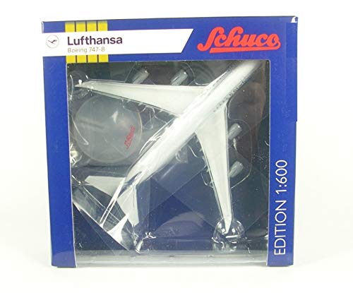 Simba Dickie Schuco 403551695 Lufthansa 5 Star Hansa, Boeing 747 - 8 1: 600, Bianco, Scala