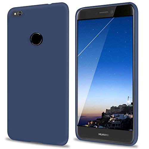 2x Funda Huawei P8 Lite 2017 E-Lush Huawei P8 Lite 2017 Carcasa TPU Silicona Fundas  5 2 Pulgadas  Soft Case Cover Suave y Gel Protectora Caso Ultra Delgado Case Flexible Caja Anti Rasgu  os Anti Choque Carcasa Opaco Cubierta - P  rpura   Azul marino