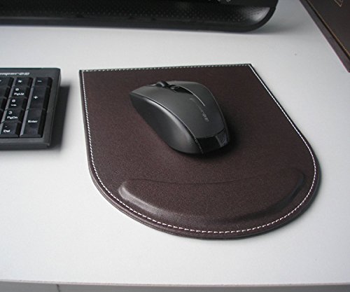 KINGFOM™ Mauspad mit Handauflage , Leder (braun) - 4