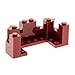 Produktbild Bausteine gebraucht 1 x Lego System Mauer Teil dunkel rot 4 x 8 x 2 1/3 Zinne Turm Burg Castle Piraten 8759 7093 6066