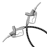 Mianova® Wasserpfeife Hookah Zapfsäule 45cm Shisha Hookah Set inkl. Kohle, 5 Mundstücke und Zange Silber Schwarz - 