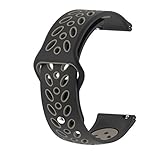 Happy Event Doppelte Farbe weiches Silikon Uhrenarmband Armband für Huami Amazfit Bip Watch (H)