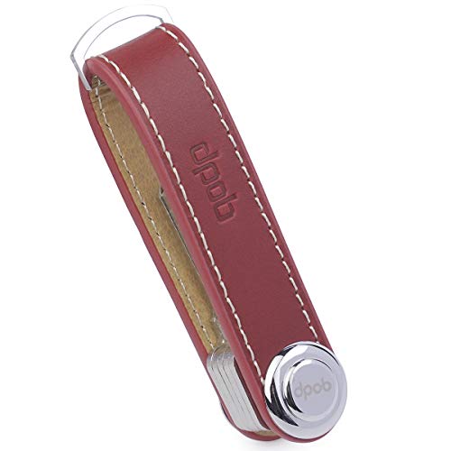 Organizador de llaves compacto de piel