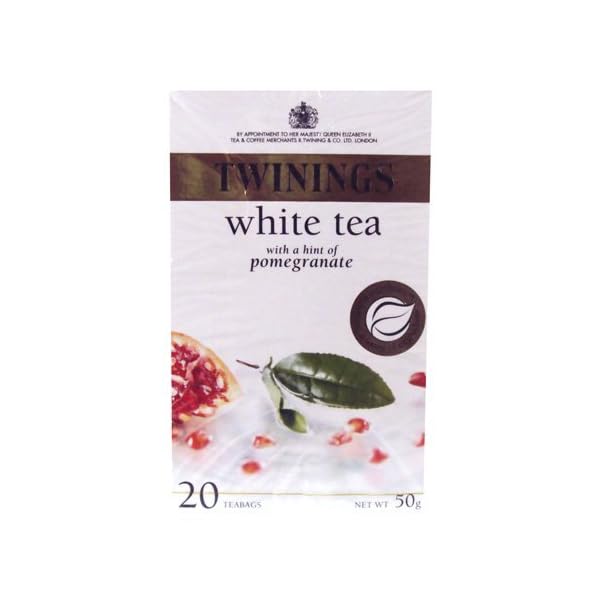 Twinings Pomegranate Pure White Tea Bag, 50g (Pack of 20) Tea Drinker