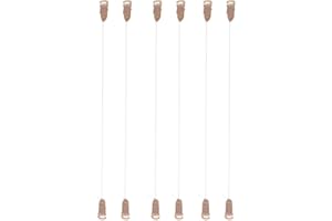 zalati Hair Extensions Hook, 4 Pairs Fish Line With Hook For Hairpieces String - XS, S, M, L