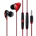 Price comparison product image DZCD Music Headphones Monitor Noise Reduction Headphones Anchor Live In-ear Headphones Sports Headphones Cell Phones Universal Headphones,Red-1.2m