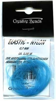 Elastic Nylon thread 70 cl Blue 5 m