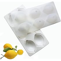 Zitronen Mousse Form - 3D Silikon Backform Für Kuchen & Desserts