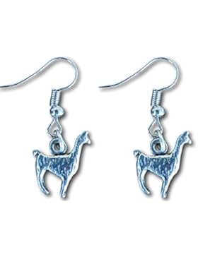 Lama Alpaka Silber Charm Figur Ohrringe von Farralone