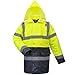 Produktbild vidaXL Warnschutzjacke Pilotenjacke Arbeitsjacke Winterjacke Warnjacke gelb/blau Gr.XL