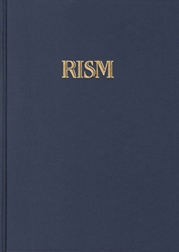 RISM B III,3 The Theory of Music from the Carolingian Era up to c. 1500: Part Federal Republic of Germany (RISM B Répertoire International des Sources Musicales)