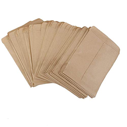 100 pz Epoca Kraft Sacchetti Di Carta Adesiva Semi Ibridi Sacchetto Di Mais Podere Sacco (10*17cm)