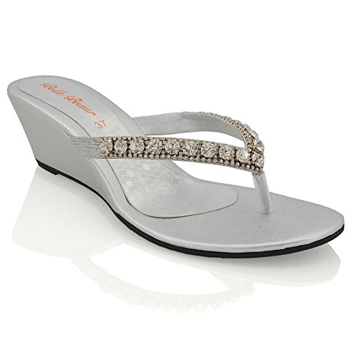 sparkly wedge flip flops