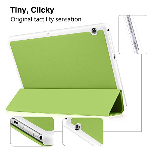 Huawei MediaPad T3 10.0 hülle, IVSO hochwertiges PU Leder Etui hülle Tasche Case – mit Standfunktion, super 360° Anti-Wrestling, ist für Huawei MediaPad T3 10.0 Tablet-PC perfekt geeignet (Grün) - 6