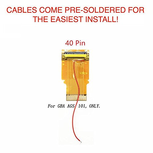 Preisvergleich Produktbild 40-Pin Flachbandkabel Hintergrundbeleuchtung Hintergrundbeleuchtung Adapter für Nintendo Game Boy Advance GBA AGS 101