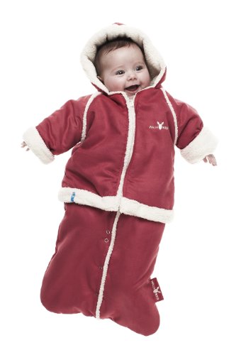 Wallaboo Winter Fleece Suit - 6-12 Months, Red