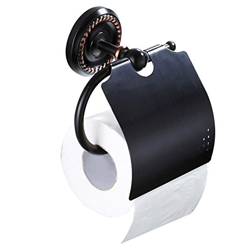 Preisvergleich Produktbild Papierhalter, Schwarzes Bad Hardware Anhänger schwarz Bronze Papier Handtuchhalter amerikanischen Rollenhalter Messing Toilettenpapierhalter Toilettenpapierhalter Wand hängen Toilettenpapierhalter Pap