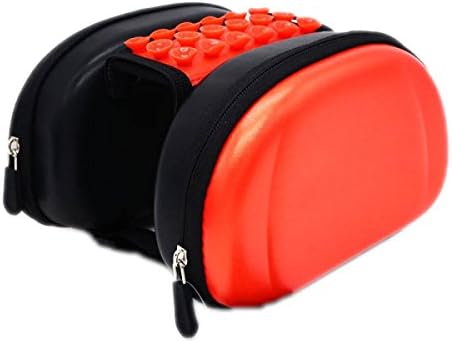 OGTOP Mountain Bike Touch Screen Saddle Bag Hard Shell Waterproof Phone Bag Riding Equipment Accessories,Orange-12cm