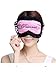 Moolecole Fresh Comfy Lightweight Lace Sleep Mask Light Blocking Eye Mask for Sleeping, Travel, Napping, Meditation, and Dry Eyes - Princess Pink
