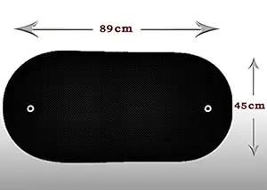 Auto Pearl Chipkoo_Blk_Rear Sun Shade Curtain for All Cars (Black)