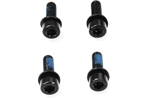ZOEGNEER Tornillos de fijación de pinza de freno de bicicleta de montaña, piezas, pernos de acero de alto carbono recubiertos, tamaño M6 de 18 mm, el paquete incluye 4 tornillos