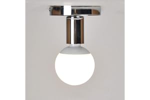 MENGJAY Plafoniera Lampadario, Retro Vintage Lampada da Soffitto Industriale lampadario in metallo ferro con attacco E26/E27, per corridoio, portico, camera da letto, ecc