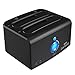 Produktbild YHML USB 3.0 zu SATA (5 Gbit/s) -Doppelschacht-Festplatten-Dockingstation für 2,5"/ 3,5" -Festplatten, SSD-Unterstützung für Offline-Clone/Backup mit Kontrollleuchte [6 TB × 2]