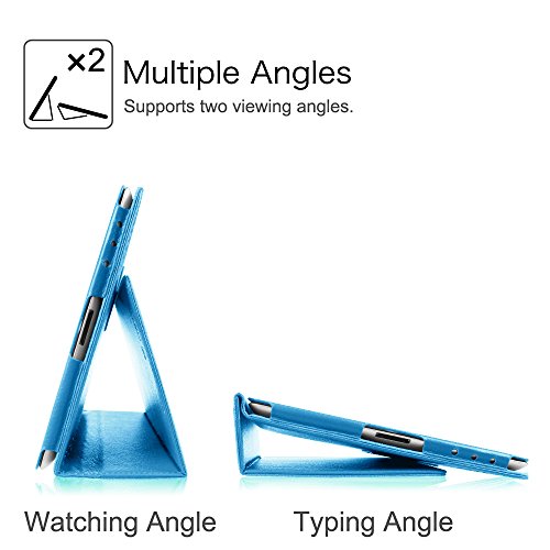 Fintie iPad 2 / 3 / 4 Hülle Case – Folio Slim Fit Kunstleder Schutzhülle Cover Tasche Etui mit Auto Schlaf / Wach Funktion für Apple iPad 2 / iPad 3 / iPad 4, Blau - 5