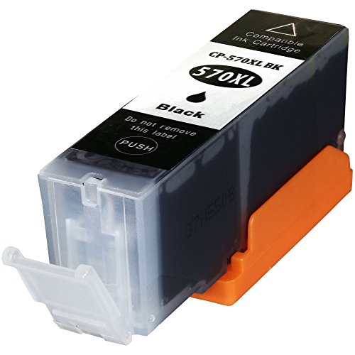 5 Tintenpatronen kompatibel zu Canon PGI-570 CLI-571 XL für Canon Pixma MG5750 MG6850 MG7750 Series – Schwarz 22ml, PGBK Color je 11 ml - 2