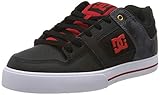 Mesh-Futter DC Shoes Herren Pure Se - Low-top Shoes for Men Skateboardschuhe, Black/red, 50 EU