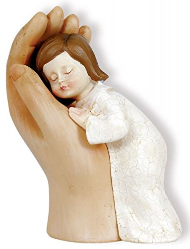 Figur behütet - Hand mit Kind 12 cm