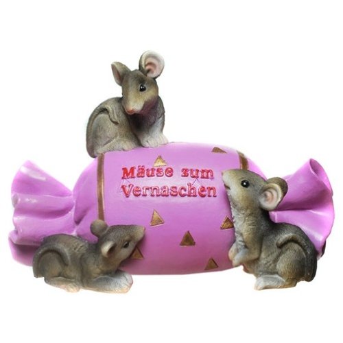 Bonbon Spardose Mäuse zum Vernaschen mit Schloß