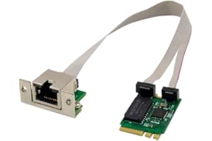 Borimend M.2 A+E 2.5G Ethernet Adapter 2.5G/1G/100M Multi-Gigabit M.2 Network Card 8125B COM