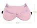 Teenxful Smooth Comfortable Cotton Sleep Mask Blindfold Cute Fox Eye Mask with Hot/Cool Pack, Fox Brown