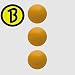 Produktbild 3 Stück Bärenherz Magic Ball Generation 2, soft, orange D: 34,8 mm ca. 20 g