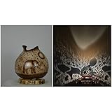 Kalebasse Kürbislampe Flaschenkürbis Deko Kunst Elefant