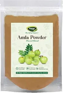 Thanjai Natural 500g Amla Indian Gooseberry Powder for Hair Growth ,Black Colour, Drinking and Eating (250g x 2)