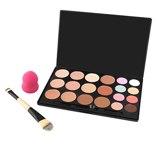 RUIMIO Konturen Palette Make Up Palette Hervorhebungen Cream Konturen Kit inkl. Blender und Pinsel – 20 Farben - 8