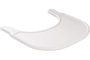 hauck Vassoio Seggiolone Pappa Alpha Click Tray - Tavolino Bambini in Materiale Riciclato Cert. GRS, Facile da Fissare per Seggiolone Legno Alpha+ o Beta+ - Beige, Puntinato