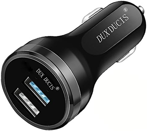 DUX DUCIS Dash Charge/Super Charge Car Charger, Dual USB Car Charger for Huawei P10/P10 Plus/Honor 9/Mate 10 Lite/Mate 10 (Black)