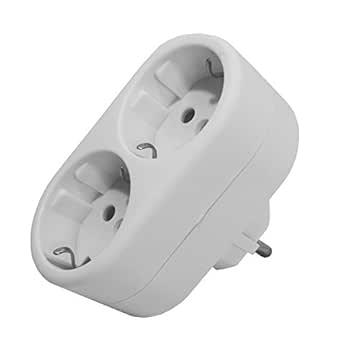Aigostar Presa Doppia Shuko Con Protezione Bambini - Adattatore Europeo Bianco - Foto 4