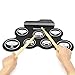 Produktbild Bangxiu E-Drum-Set, Roll Up Drum Practice Pad Midi-Drum-Kit mit Kopfhörer Jack Eingebauter Lautsprecher Drum Pedals Drum Sticks 10 Stunden Spielzeit, Great Holiday Geburtstagsgeschenk für Kinder