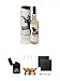 Produktbild Peats Beast Cask Strength Single Malt Whisky 0,7 Liter + Beast Feuerzeug Laser Jet + The Glencairn Glass Whisky Glas Stölzle 2 Stück + Schiefer Glasuntersetzer eckig ca. 9,5 cm Ø 2 Stück