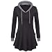 Produktbild Frauen Pullover Blusen Hemd Sweatshirt Sleepwear Casual Shirt Stricken Sweater Oberteile Strickpullover Damen Tops Outwear Coat Jacket Pulli Womens Bluse Kleid Strickwaren Oberteil(Schwarz/C,M)