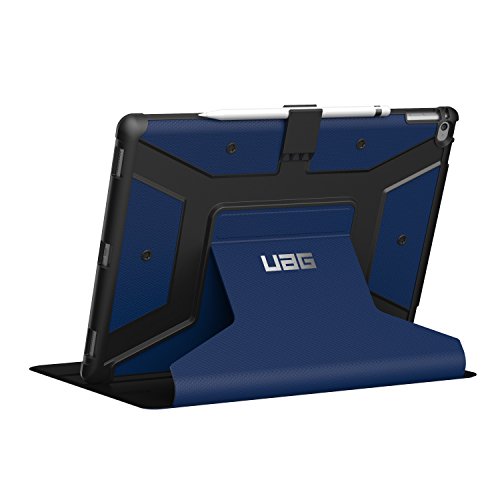 Urban Armor Gear Metropolis Schutzhülle nach US-Militärstandard für Apple 12,9″ iPad Pro – blau (Silbernes Logo) [Smart Keyboard kompatibel | Verstärkte Ecken | Wake/Sleep | Sturzfest | Antistatisch Standfunktion] – IPDPRO12.9-E-CB - 7