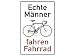 Produktbild Blechwaren Fabrik Braunschweig GmbH Echte Männer Fahren Fahrrad Blechschild 20 x 30 cm PC 300/453