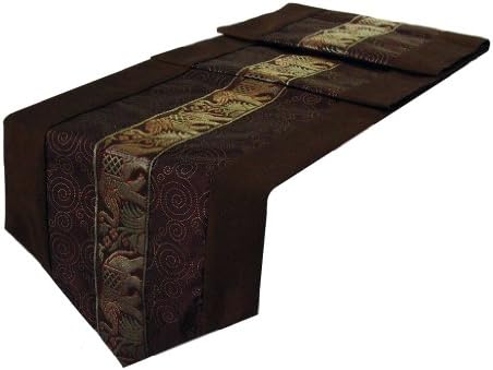 Siamfabrics Table Runner Thai Silk & Cotton - Brown